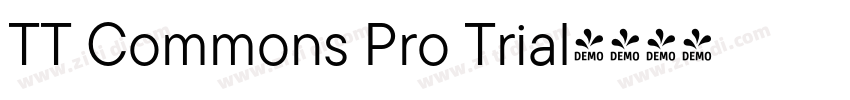 TT Commons Pro Trial字体转换 TT Commons Pro Trial字体转换